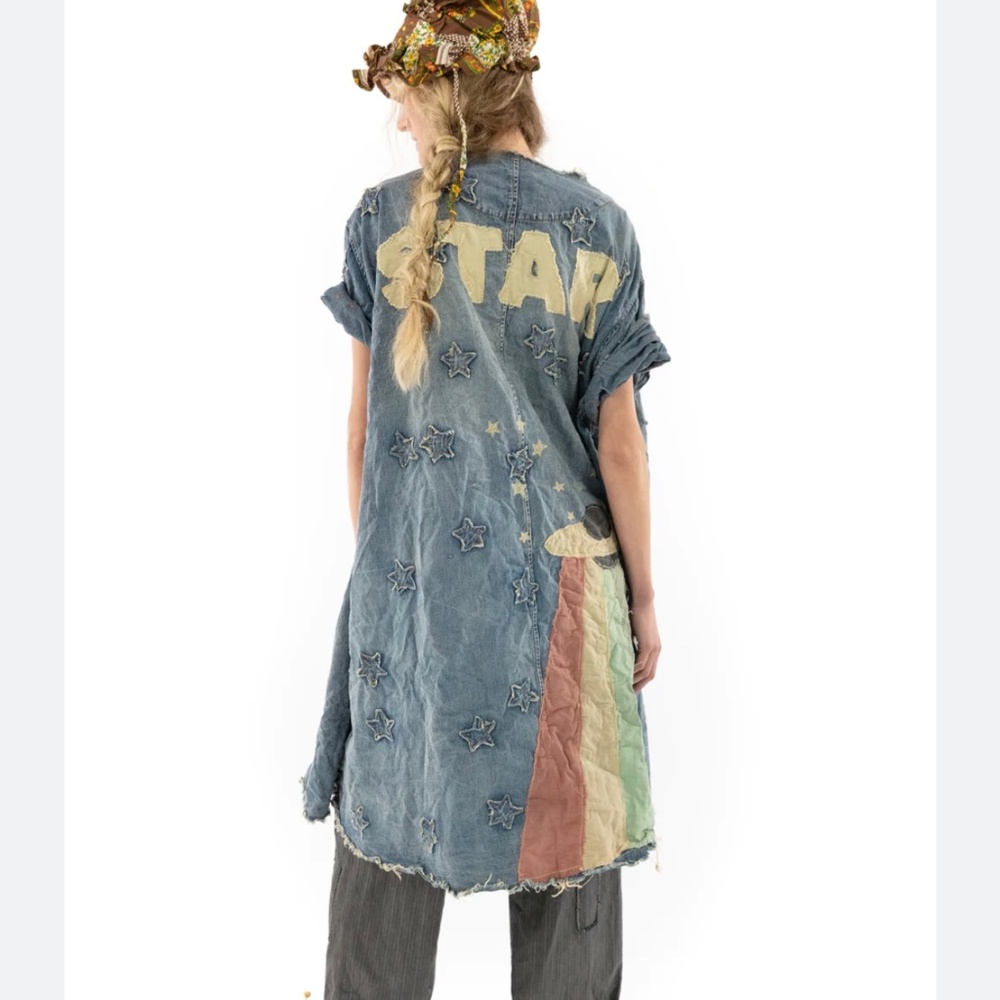 Magnolia pearl star appliqué kimi coat